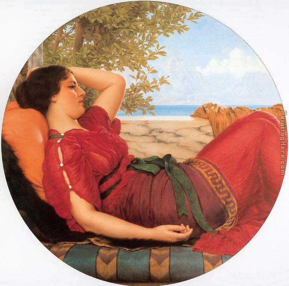 In Realms of Fancy painting - John William Godward In Realms of Fancy art painting